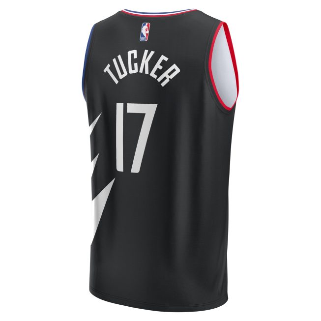 PJ Tucker LA Clippers Fanatics Youth Fast Break Player Jersey - Statement Edition - Black - Image 3