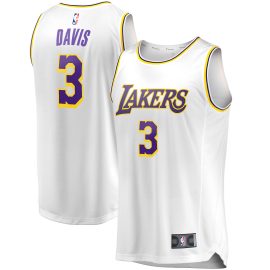 Anthony Davis Los Angeles Lakers Fanatics Fast Break Replica Player Jersey - White - Association Edition