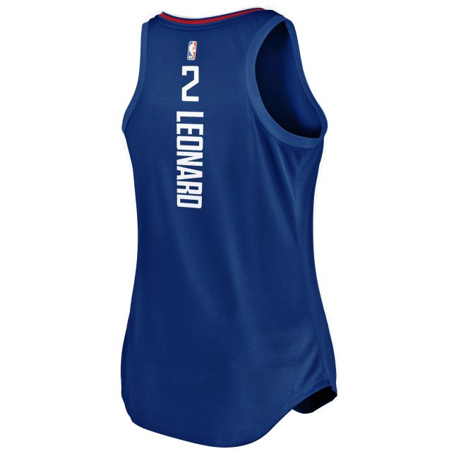 Kawhi Leonard LA Clippers Fanatics Women's Fast Break Player Movement Jersey Tank Top - Royal - Image 3