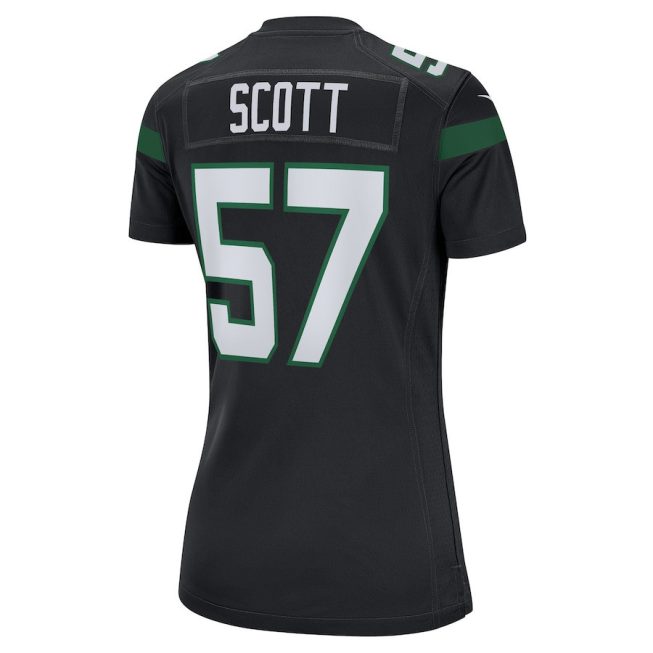Bart Scott 57 New York Jets Women Retired Jersey - Black - Image 3