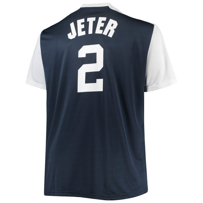 Derek Jeter New York Yankees Cooperstown Collection Replica Player Jersey - Navy/White - Image 3