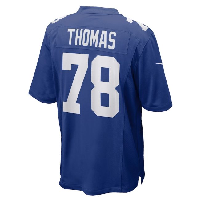 Andrew Thomas 78 New York Giants Men Game Jersey - Royal - Image 3