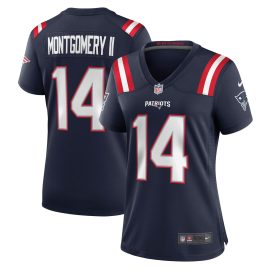 Ty Montgomery New England Patriots Women's Game Jersey - Navy
