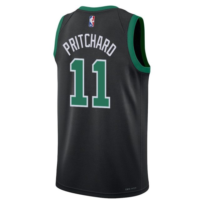 Payton Pritchard 11 Boston Celtics 2024 FINALS CHAMPIONS Swingman Jersey - Statement Edition - Black - Image 3