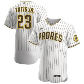 Fernando Tatis Jr. San Diego Padres Home Authentic Player Jersey - White/Brown