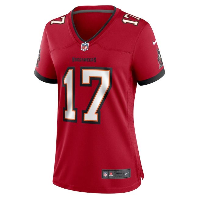 Raleigh Webb 17 Tampa Bay Buccaneers Women Game Jersey - Red - Image 2
