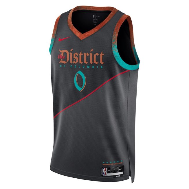 Bilal Coulibaly 0 Washington Wizards 2023/24 City Edition Swingman Jersey - Black - Image 2