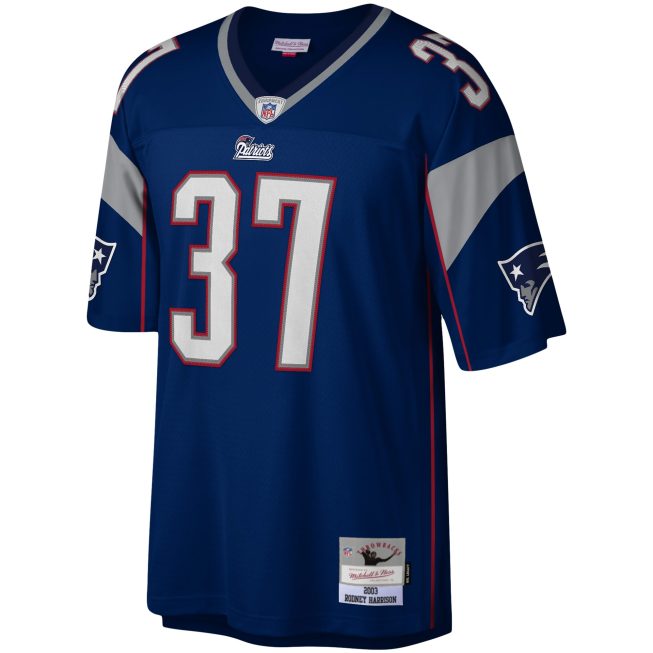 Rodney Harrison New England Patriots Mitchell & Ness Legacy Replica Jersey - Navy - Image 2
