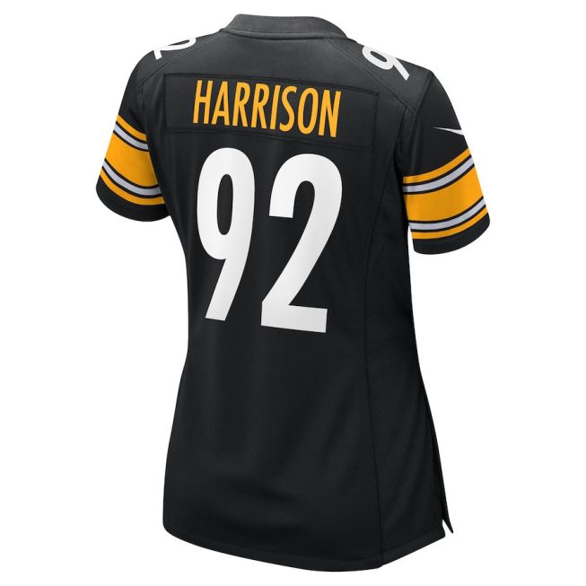 James Harrison 92 Pittsburgh Steelers Women Retired Game Jersey - Black - Image 3