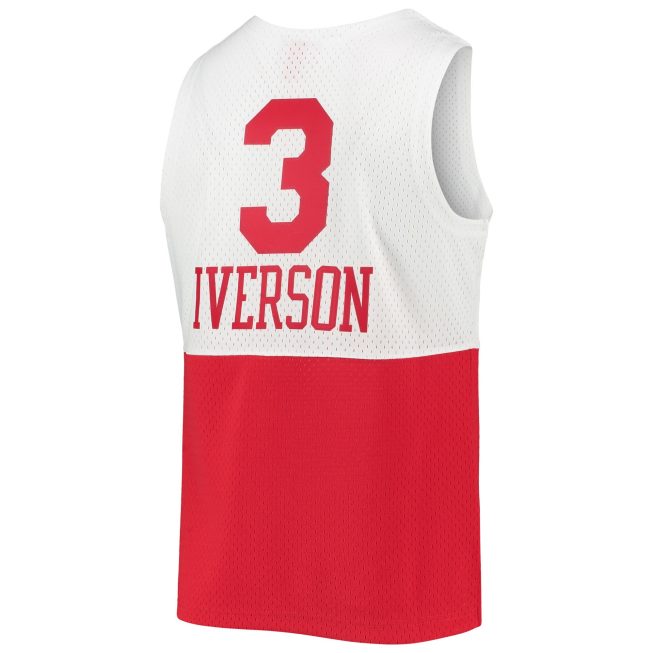 Allen Iverson Philadelphia 76ers Mitchell & Ness 2003/2004 Hardwood Classics Swingman Jersey - White - Image 3