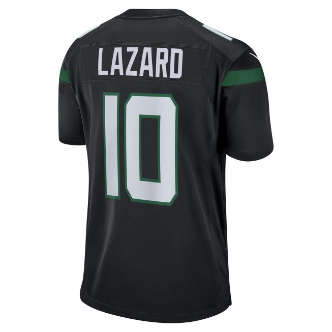 Allen Lazard New York Jets Alternate Game Jersey - Stealth Black - Image 3