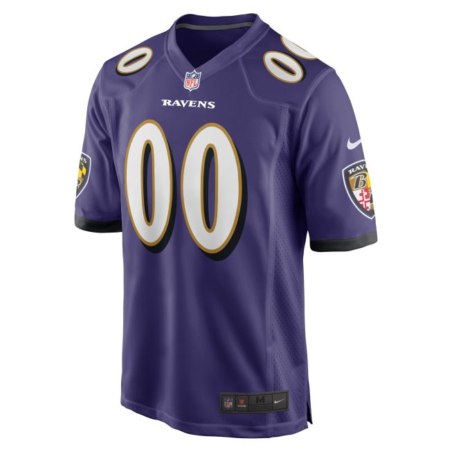 Baltimore Ravens Custom Game Jersey - Purple - Image 2