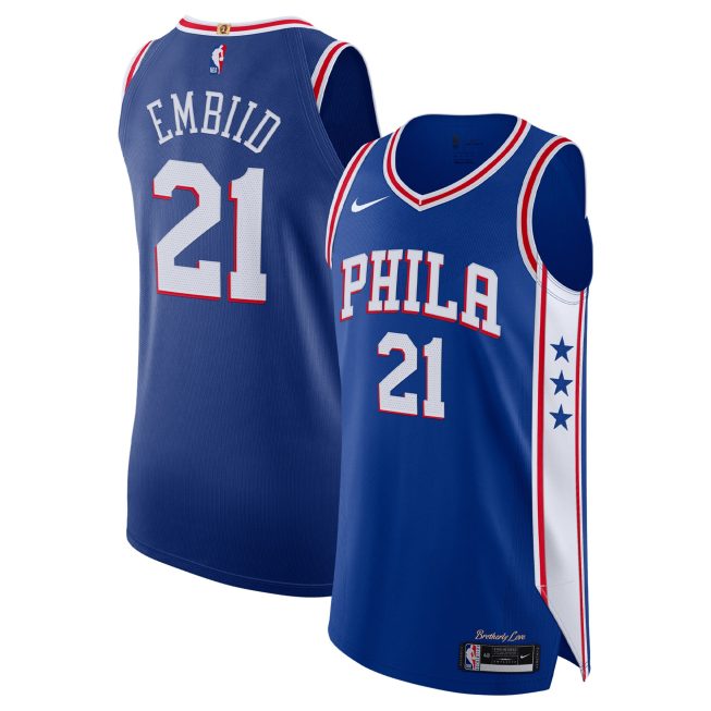 Joel Embiid Philadelphia 76ers Authentic Jersey - Icon Edition - Royal