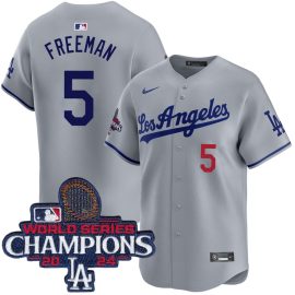 Freddie Freeman Los Angeles Dodgers Road Limited World Series Champions Jersey