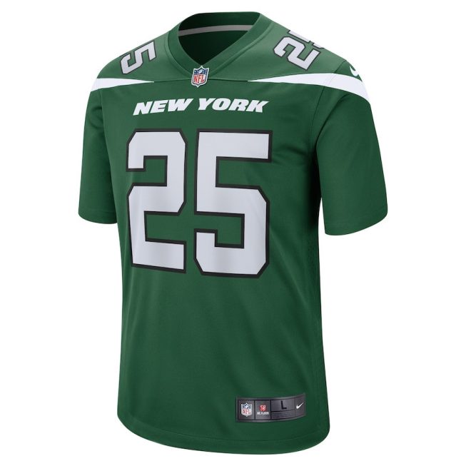 Israel Abanikanda 25 New York Jets Men Game Jersey - Gotham Green - Image 2
