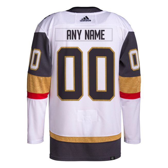 Vegas Golden Knights Away Primegreen Authentic Custom Jersey - White - Image 3