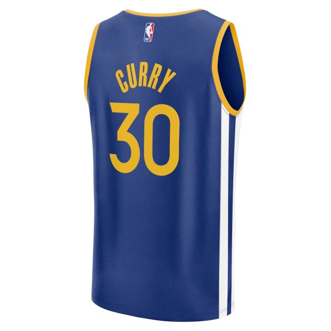Stephen Curry Golden State Warriors Fanatics Youth Fast Break Replica Player Jersey - Icon Edition - Royal - Image 3