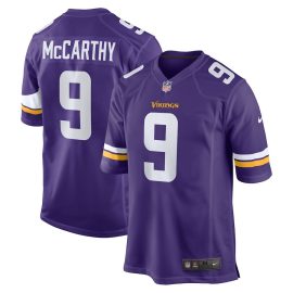 J.J. McCarthy 9 Minnesota Vikings 2024 Draft First Round Pick Player Game Jersey - Purple