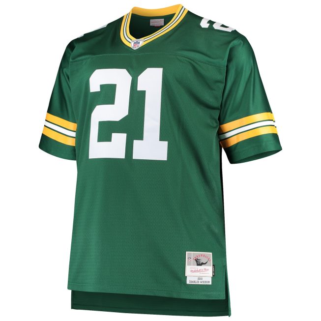 Charles Woodson Green Bay Packers Mitchell & Ness Big & Tall 2010 Retired Player Replica Jersey - Green - Image 2