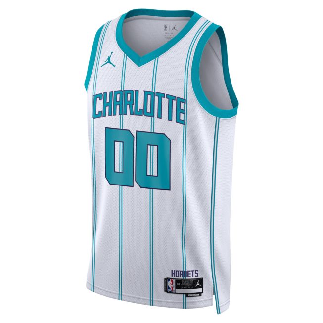 Charlotte Hornets Jordan Brand Unisex Swingman Custom Jersey White - Association Edition - Image 2