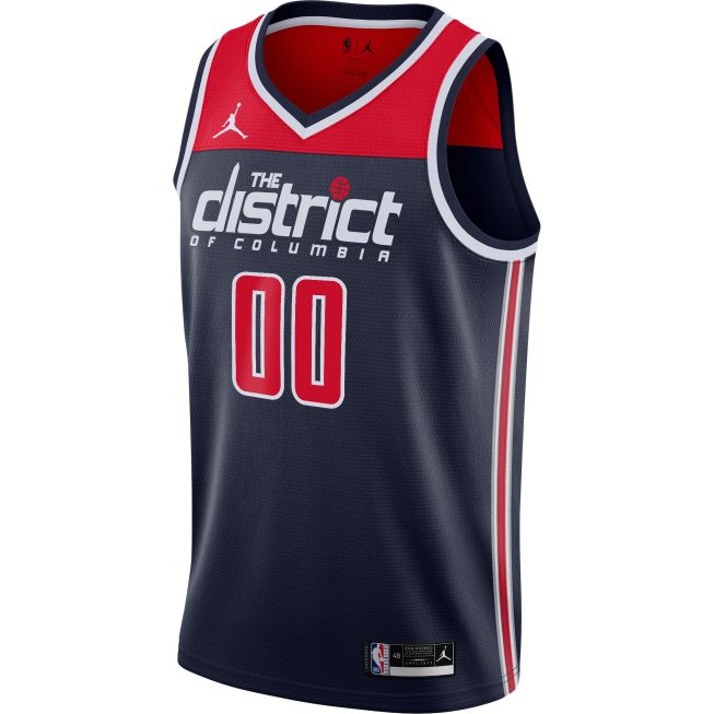 Washington Wizards Jordan Brand Swingman Custom Jersey - Statement Edition - Navy - Image 2