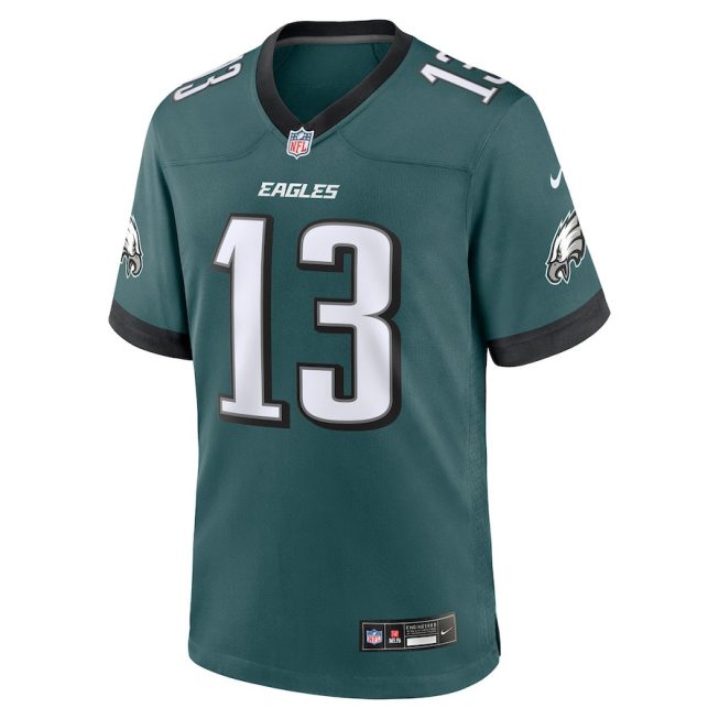 DeVante Parker 13 Philadelphia Eagles Game Men Jersey - Midnight Green - Image 2