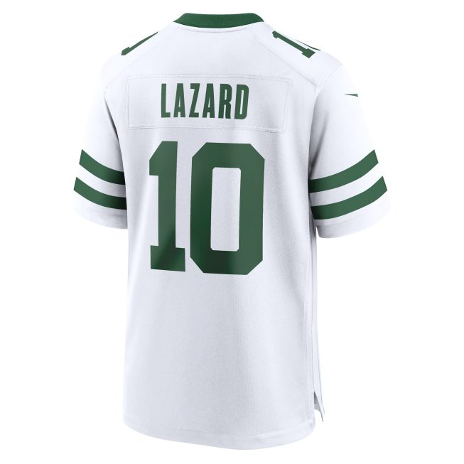 Allen Lazard New York Jets Legacy Player Game Jersey - White - Image 3