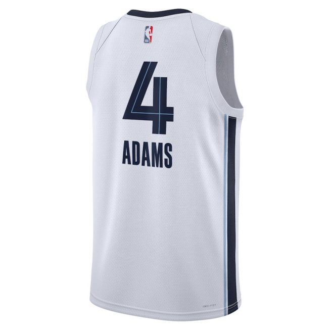 Steven Adams 4 Memphis Grizzlies Unisex Swingman Jersey - Association Edition - White - Image 3