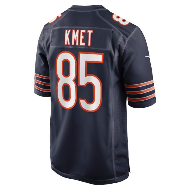 Cole Kmet 85 Chicago Bears Men Game Jersey - Navy - Image 3