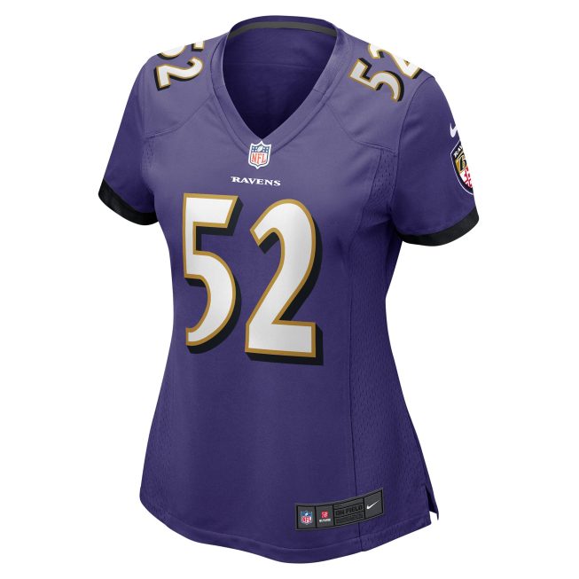 Ray Lewis Baltimore Ravens Women's Retired Player Jersey - Purple - Image 2