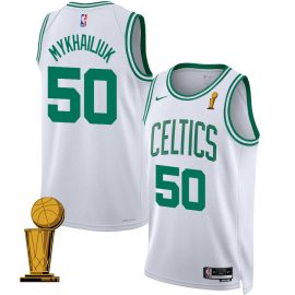 Svi Mykhailiuk 50 Boston Celtics 2024 FINALS CHAMPIONS Swingman Jersey - Association Edition - White