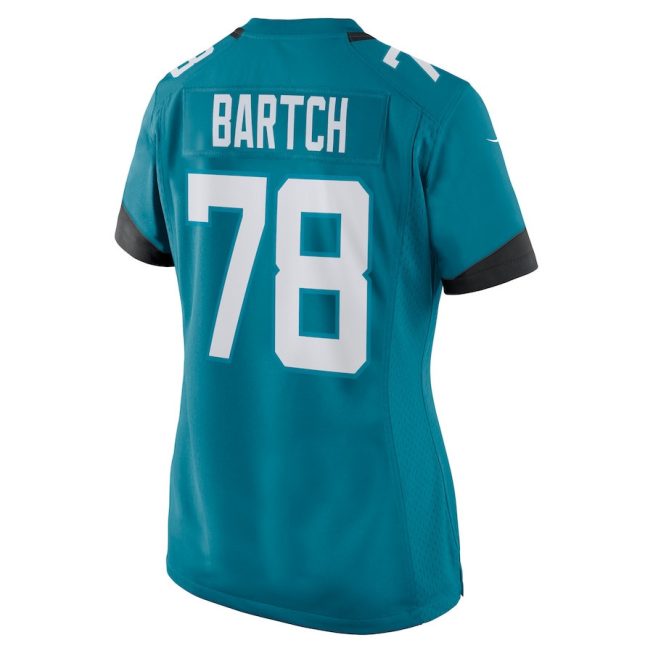 Ben Bartch 78 Jacksonville Jaguars Women's Game Jersey - Teal - Image 3