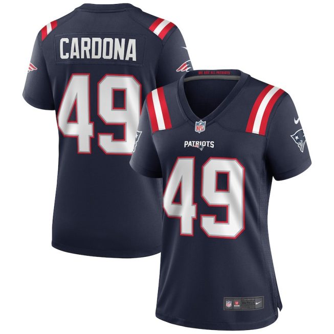 Joe Cardona 49 New England Patriots Women Game Jersey - Navy