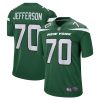 Quinton Jefferson 70 New York Jets Men Team Game Jersey - Gotham Green