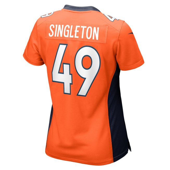 Alex Singleton Denver Broncos Women's Game Player Jersey - Orange - Image 3
