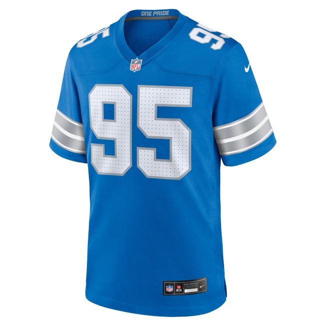 Mathieu Betts Detroit Lions Game Jersey - Blue - Image 2
