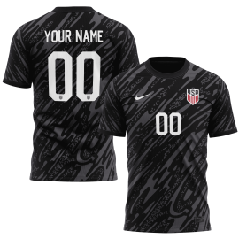 USMNT 2024 Goalkeeper Kits Custom AOP T-shirt - Black