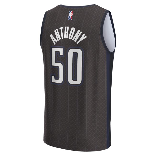 Cole Anthony Orlando Magic Fanatics Fastbreak Jersey - City Edition - Black - Image 3
