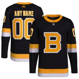 Boston Bruins Alternate Primegreen Authentic Custom Jersey - Black