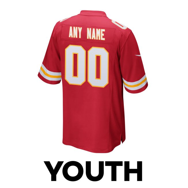 Kansas City Chiefs Super Bowl LVIII Champions Under The Lights Game YOUTH Jersey - Scarlet - Image 3