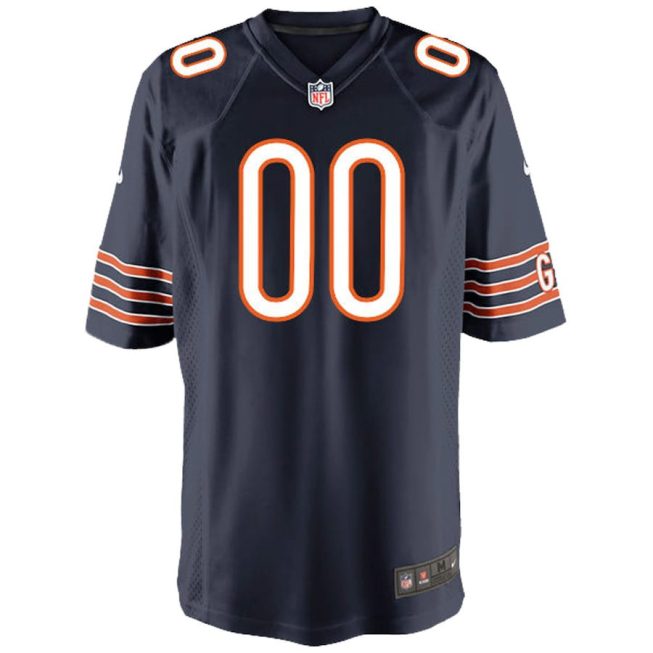 Chicago Bears YOUTH Custom Game Jersey - Navy - Image 2
