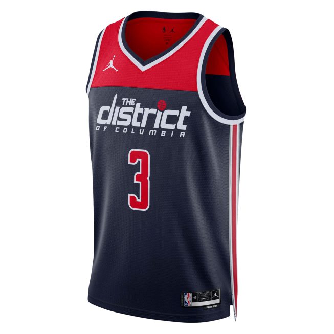 Bradley Beal Washington Wizards Jordan Brand Unisex Swingman Jersey - Statement Edition - Navy - Image 2