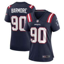Christian Barmore New England Patriots Women's Player Game Jersey - Navy