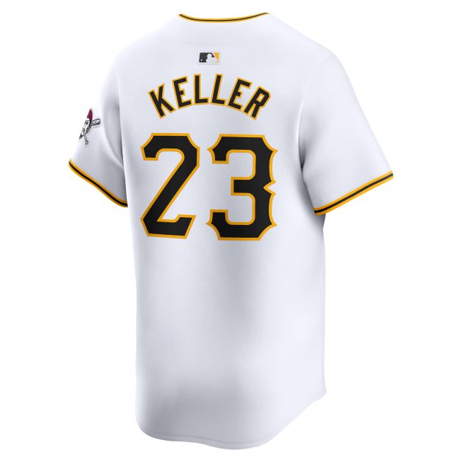 Mitch Keller Pittsburgh Pirates Home Limited Player Jersey - White - Image 3