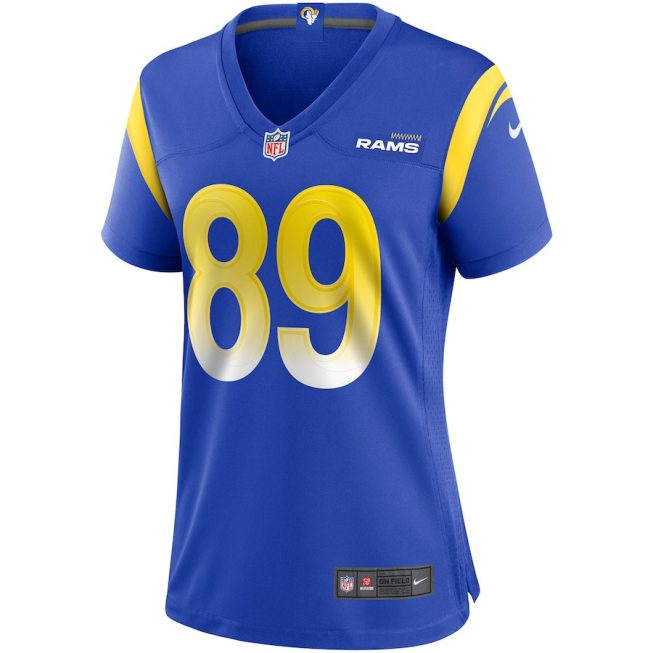 Tyler Higbee 89 Los Angeles Rams Women Game Jersey - Royal - Image 2