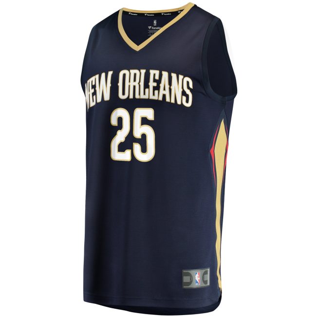 Trey Murphy III New Orleans Pelicans Fanatics Fast Break Replica Jersey - Icon Edition - Navy - Image 2