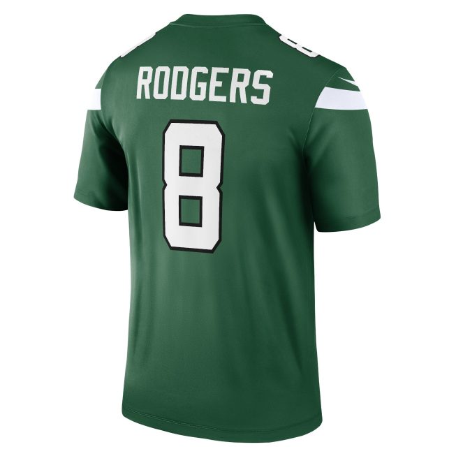 Aaron Rodgers New York Jets Men's Legend Player Jersey - Gotham Green - Image 3