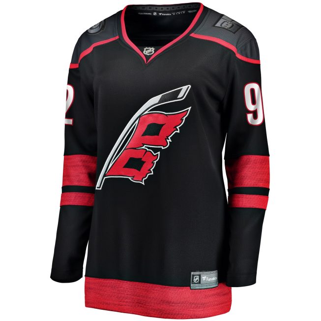 Evgeny Kuznetsov Carolina Hurricanes Fanatics Women's Home Breakaway Jersey - Black - Image 2