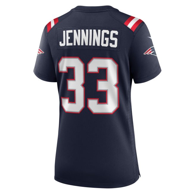 Anfernee Jennings New England Patriots Women's Team Game Jersey - Navy - Image 3