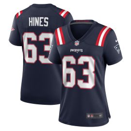 Chasen Hines New England Patriots Women's Game Player Jersey - Navy